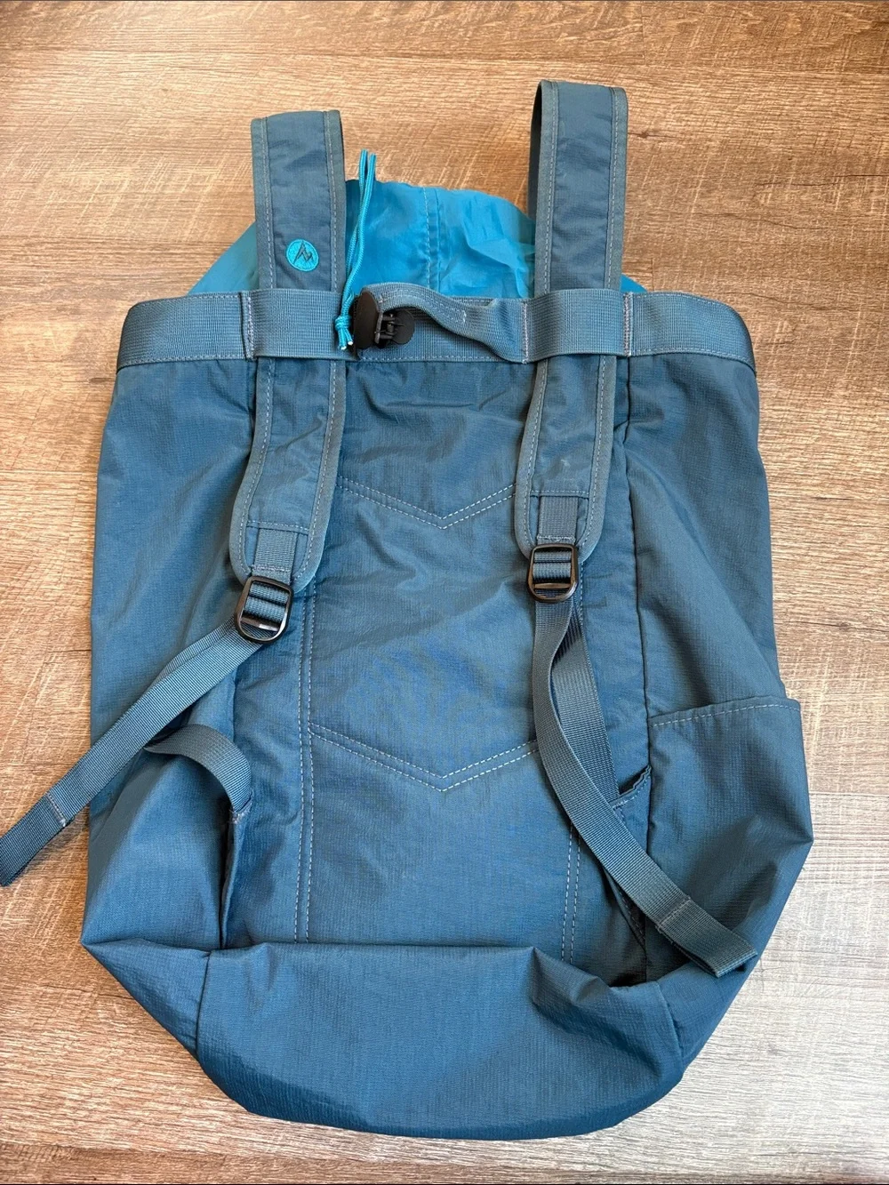 Marmot Urban Hauler Backpack Medium Teal/Blue Tote Drawstring Top READ